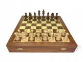 Шахматный ларец "Махагон Элит" с фигурами Стаунтон № 5