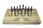 3 в 1: шахматы, нарды, шашки Дубовые (45)