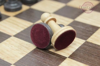3 в 1: шахматы, нарды, шашки Дубовые (40) с буковыми фигурами 