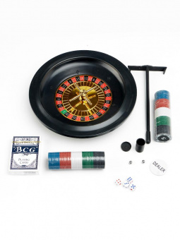 Набор для игры (рулетка, 2 колоды карт, 100 фишек)