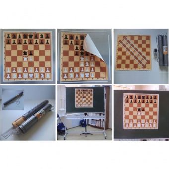 Школьная шахматная демонстрационная доска 
