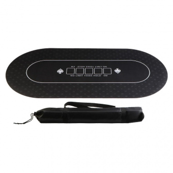 Сукно для покера прорезиненное 120х60 см черное