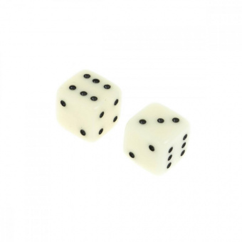 Набор кубиков из белого оникса 1 см (2 шт)