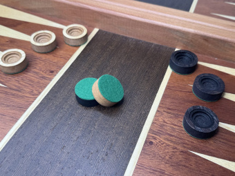 Фишки для нард 2,8 см (мдф) с подклейкой