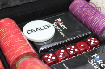 набор для покера с керамическими фишками