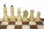 Доска виниловая коричневая (43х43) + Фигуры турнирные