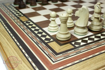 3 в 1: шахматы, нарды, шашки "Инкрустированные" сложные