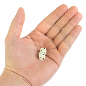 Набор кубиков из белого оникса 1 см (2 шт)