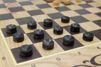 3 в 1: шахматы, нарды, шашки Буковые (40) с утяжеленными фигурами